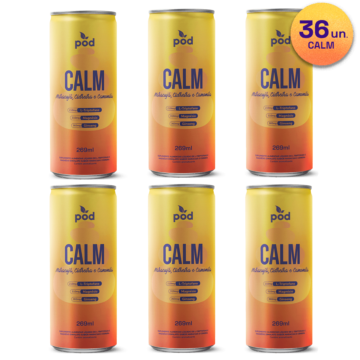 CALM Pod 269ml - Smart Drink - Pod Kombucha - Smart Drinks