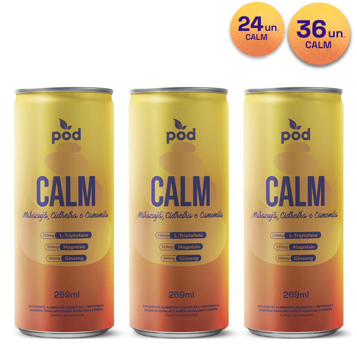 CALM Pod 269ml - Smart Drink - Pod Kombucha - Smart Drinks
