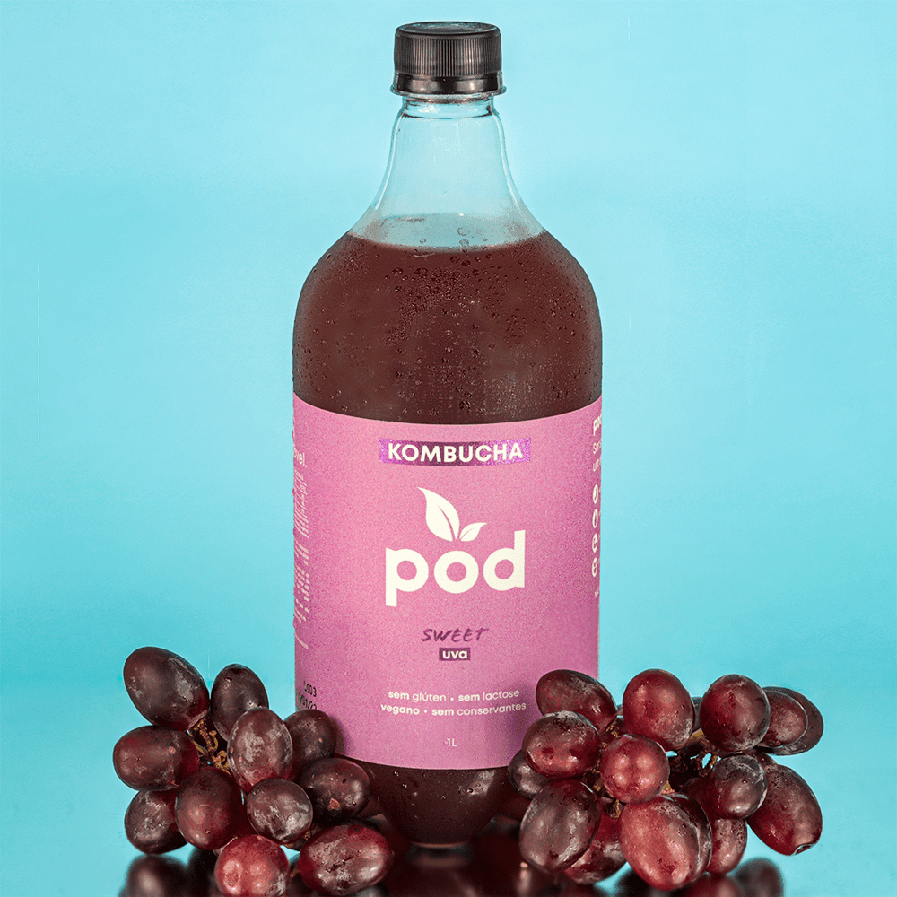 Kit 9 un. Kombuchas Tradicionais 01 L - Pod Kombucha - Kombucha Tradicional Refrigerada