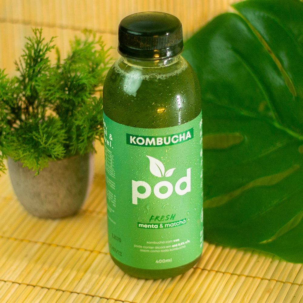 Kit 20 un. Kombuchas Tradicionais 400ml - Pod Kombucha - Kombucha Tradicional Refrigerada