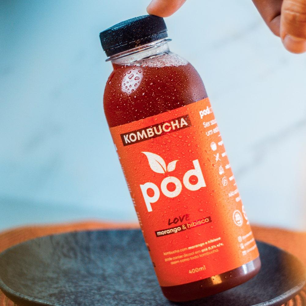 Kit 20 un. Kombuchas Tradicionais 400ml - Pod Kombucha - Kombucha Tradicional Refrigerada