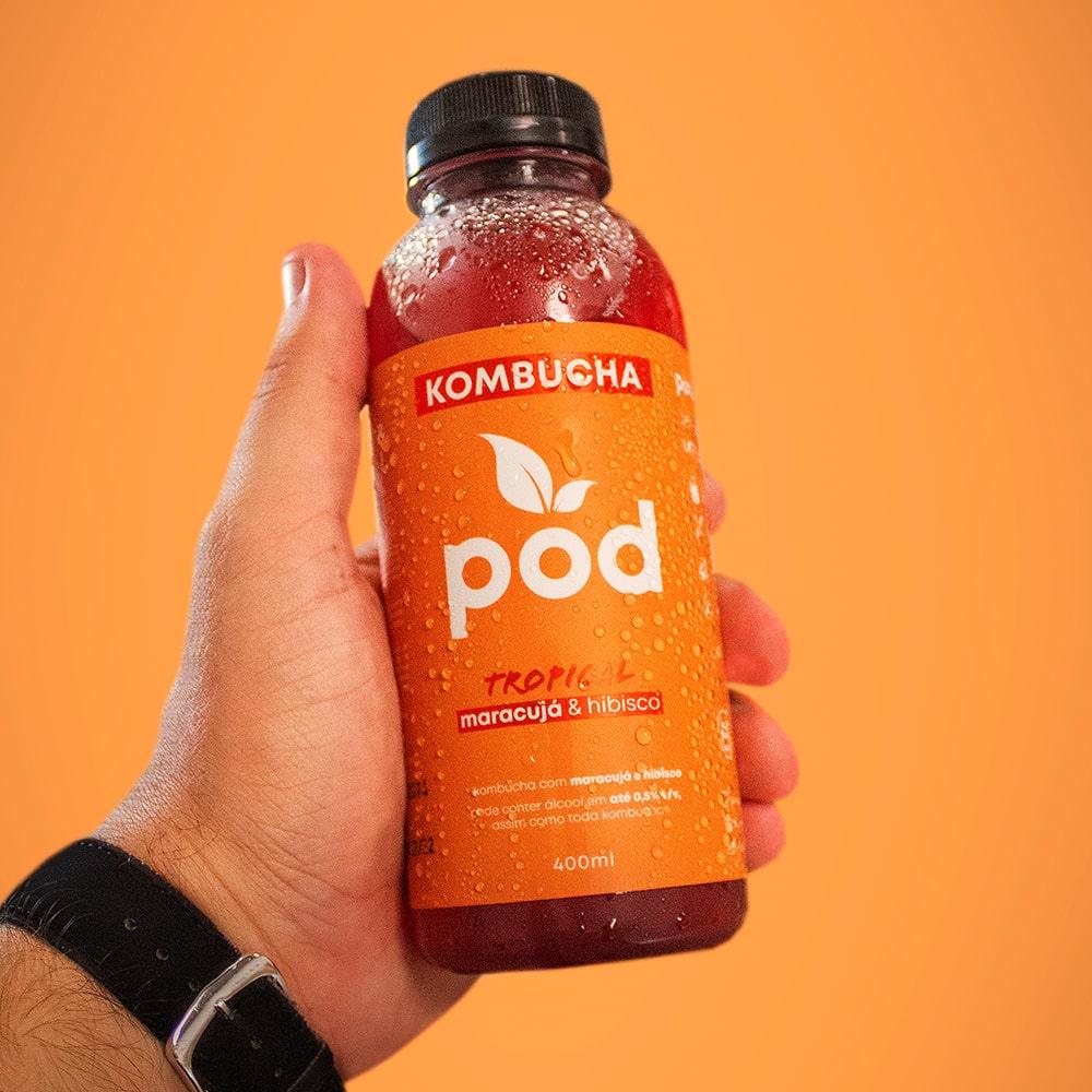 Kit 20 un. Kombuchas Tradicionais 400ml - Pod Kombucha - Kombucha Tradicional Refrigerada