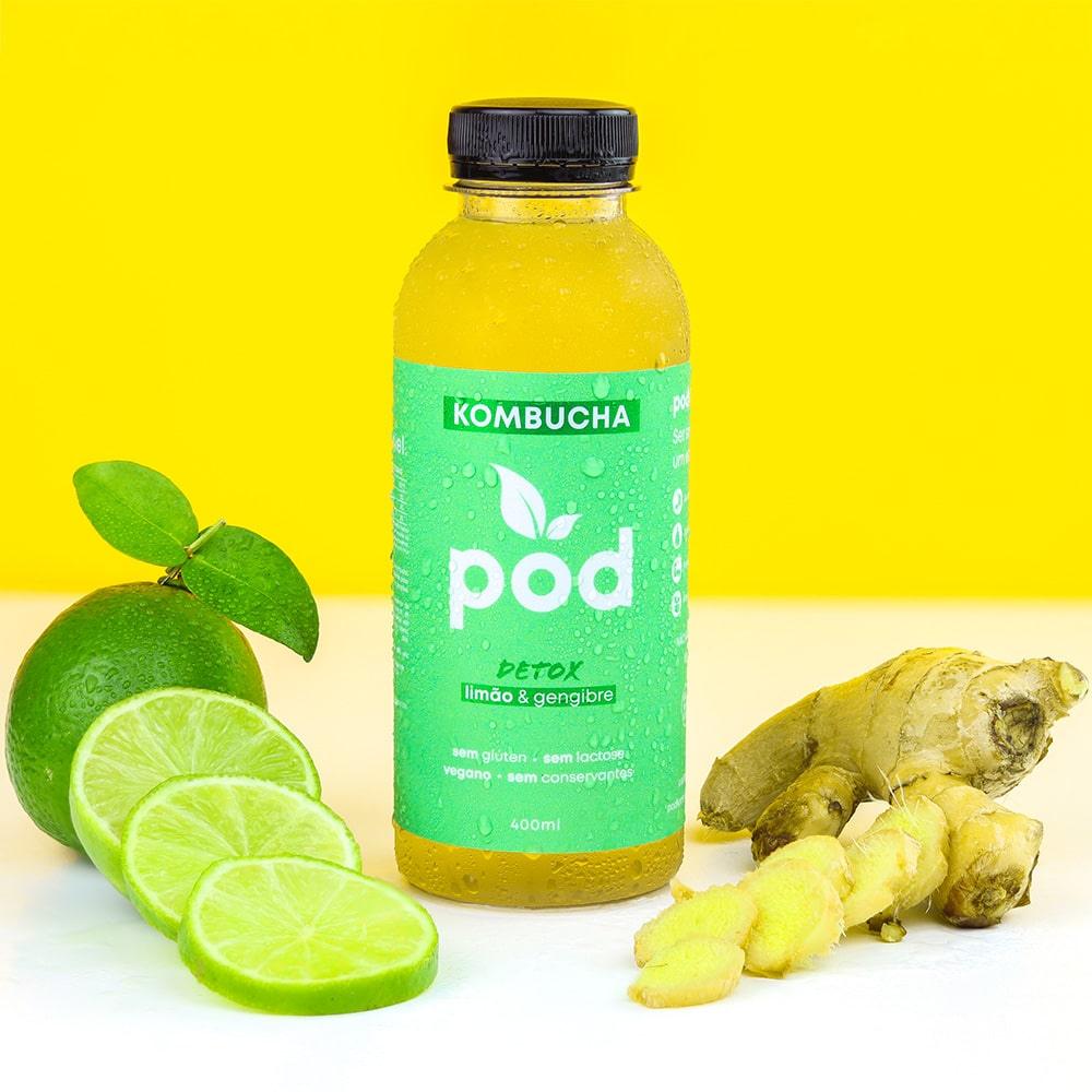 Kit 20 un. Kombuchas Tradicionais 400ml - Pod Kombucha - Kombucha Tradicional Refrigerada