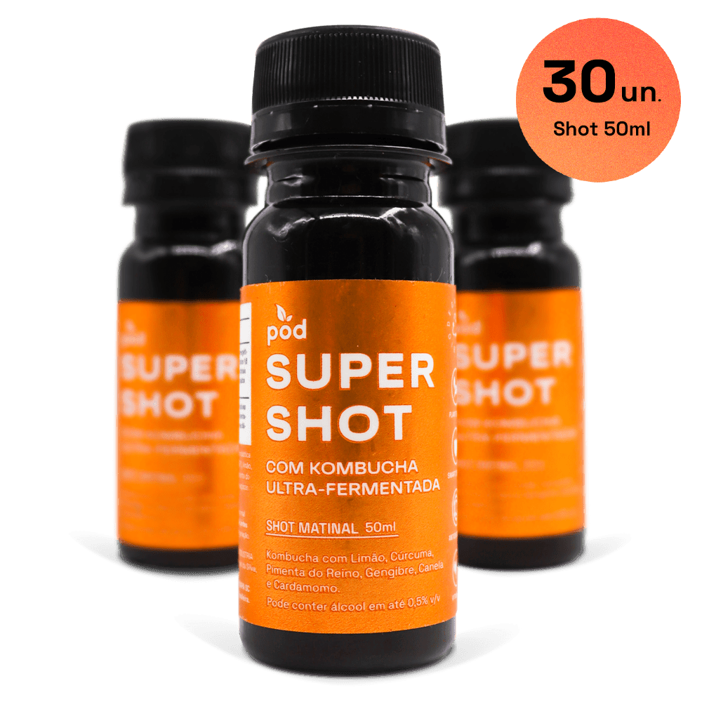 Kit Mensal 30 un. SUPER SHOTS R$8 - Pod Kombucha - Super Shot