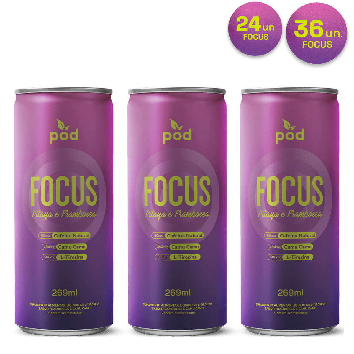 FOCUS Pod 269ml - Smart Drink - Pod Kombucha - Smart Drinks