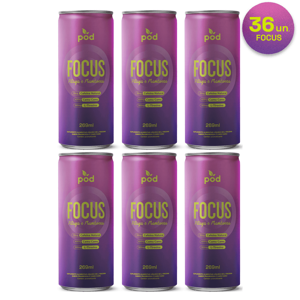 FOCUS Pod 269ml - Smart Drink - Pod Kombucha - Smart Drinks