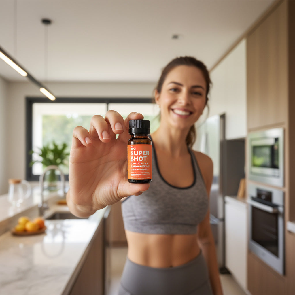 Kit mensal 30 Super Shots Pod 50ml Imunidade Digestão