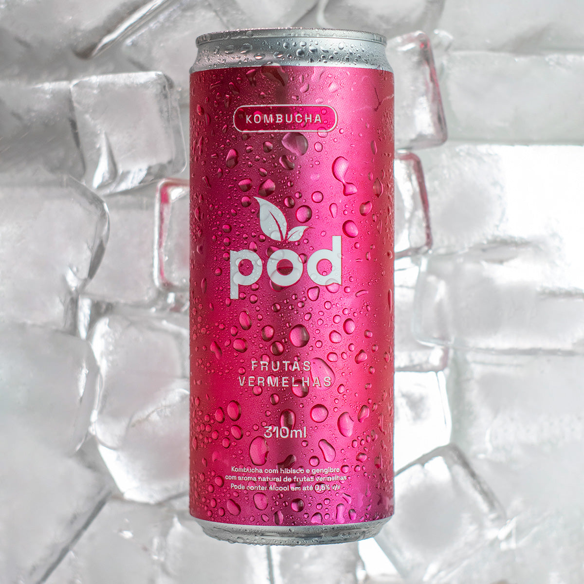 Pod Frutas Vermelhas 310ml - Kombucha Probiótico Natural Saudável