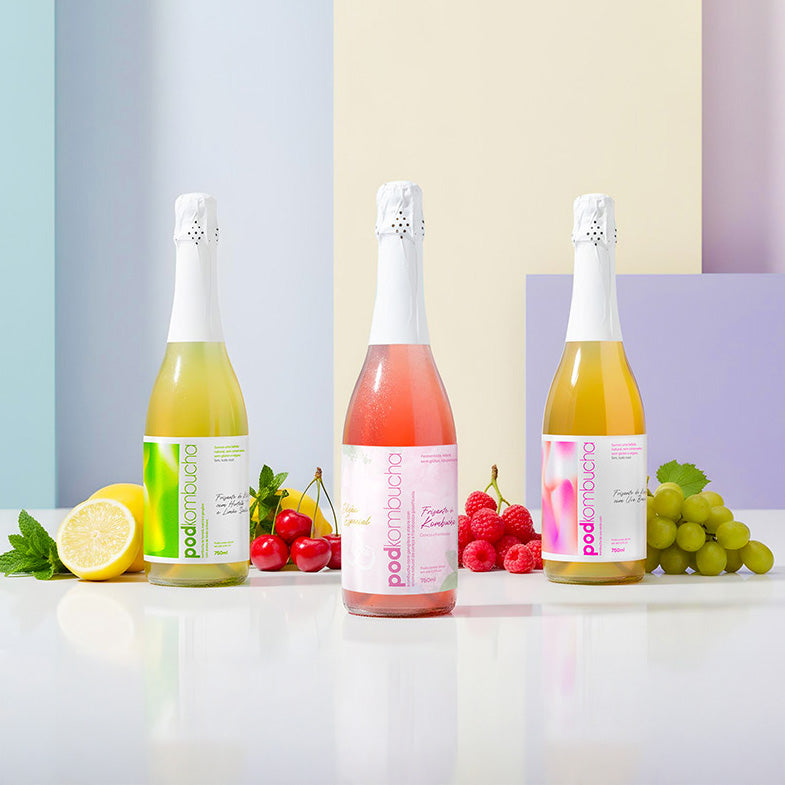 Kit Espumantes de Kombucha Pod 750ml