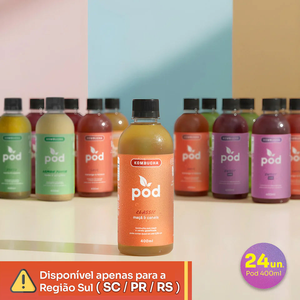 Kit 24 Kombuchas Tradicionais 400ml (SC, RS, PR) - CLUBE