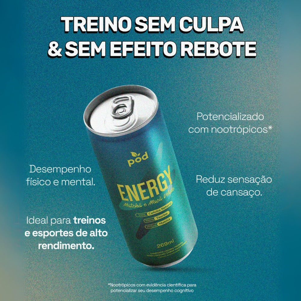 Kit ENERGY Smart Drink Pod 269ml Sem Açúcar 100% Natural