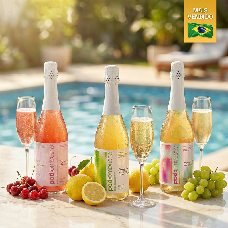 Espumante de Kombucha da Pod - Pacote Especial