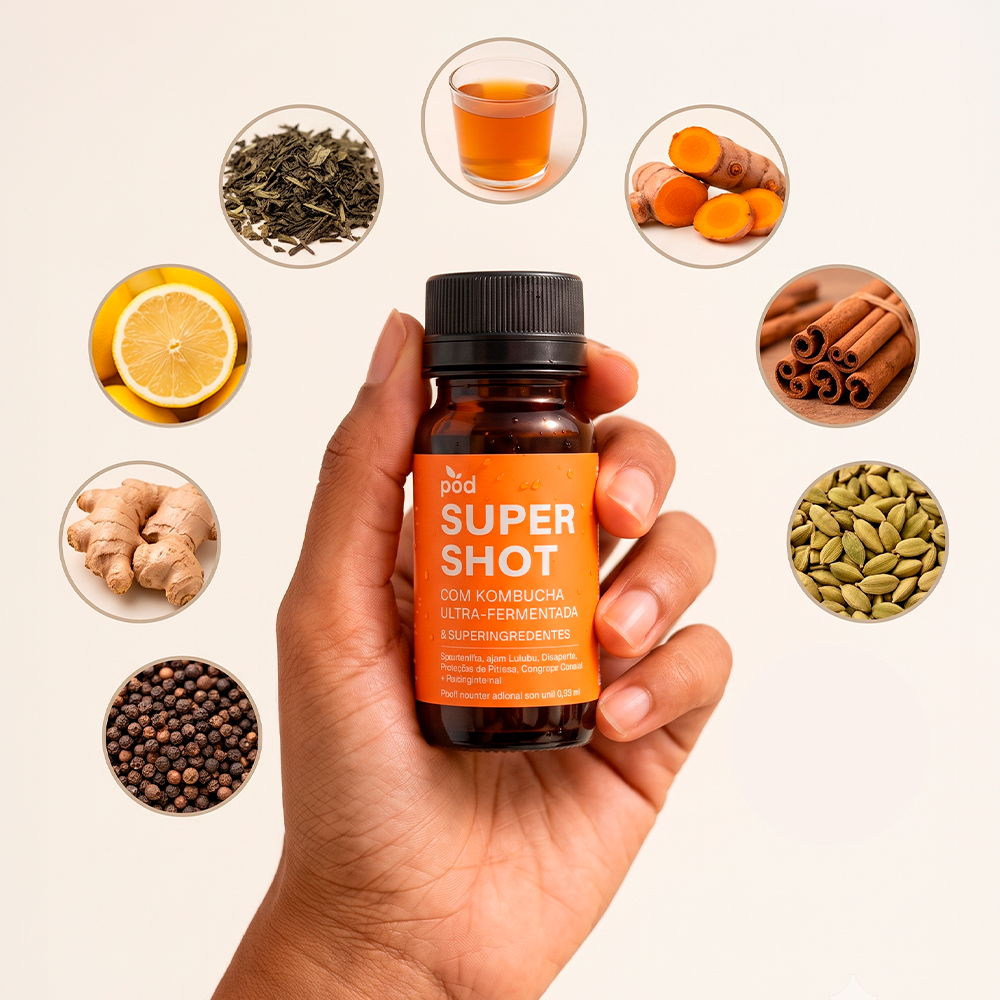 Kit semanal 7 Super Shots Pod 50ml Imunidade Digestão