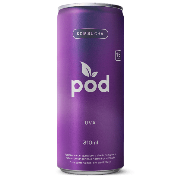 Pod Uva 310ml - Kombucha Probiótico Natural Saudável
