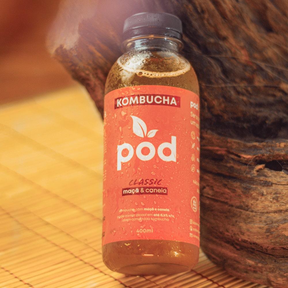 Kit 20 un. Kombuchas Tradicionais 400ml - Pod Kombucha - Kombucha Tradicional Refrigerada