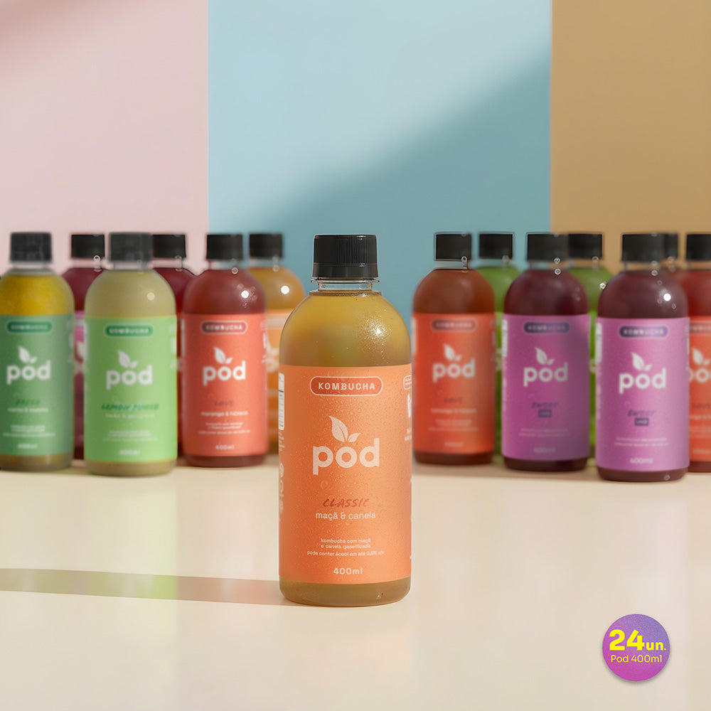 Kit 24 Kombuchas Tradicionais 400ml (SC, RS, PR) - CLUBE