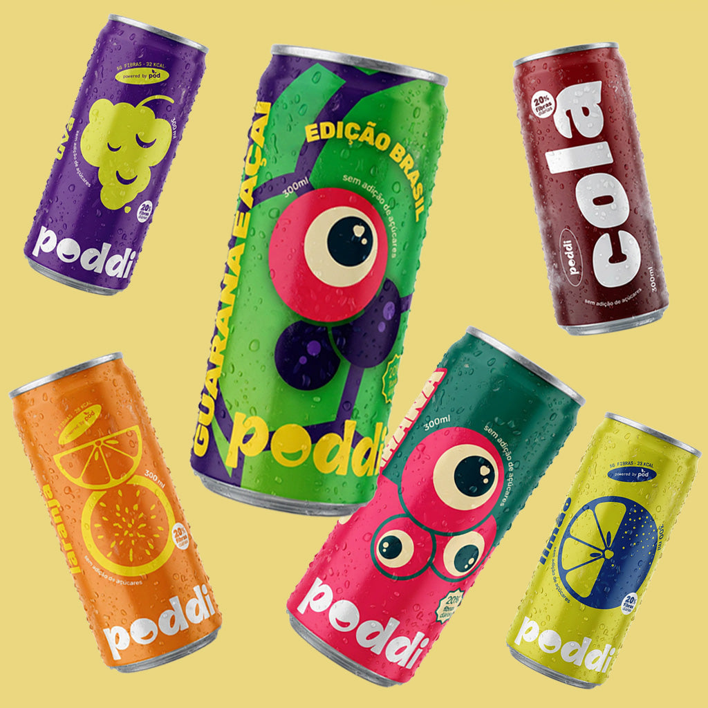 24 Refris Saudáveis da Poddi - Ganha 01 Espumante Sem Álcool