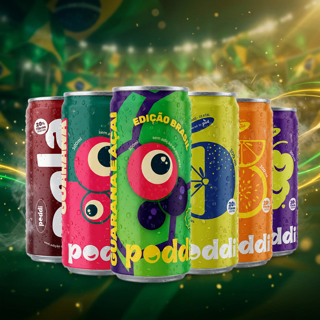 24 Refris Saudáveis da Poddi - Ganha 01 Espumante Sem Álcool