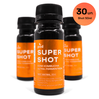 Kit Mensal 30 un. SUPER SHOTS R$8 - Pod Kombucha - Super Shot