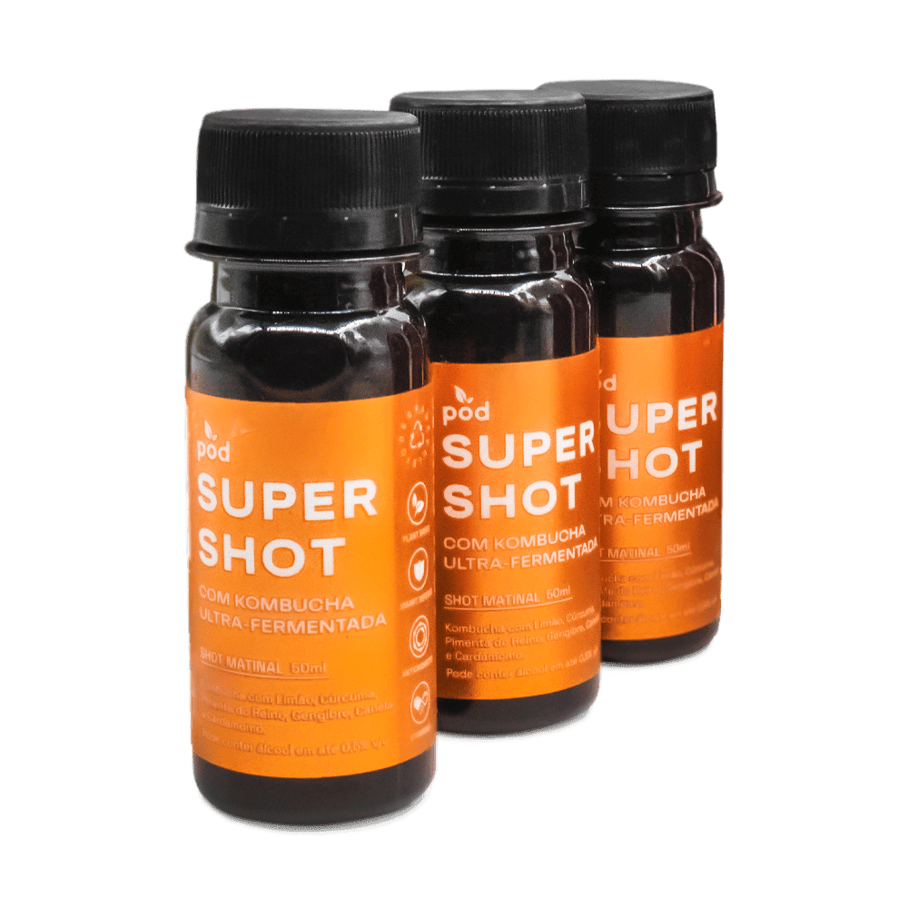 Kit Mensal 30 un. SUPER SHOTS R$8 - Pod Kombucha - Super Shot
