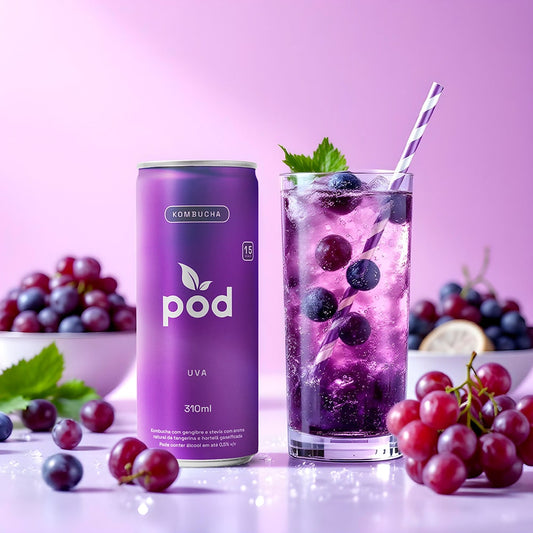 Pod Uva 310ml - Kombucha Probiótico Natural Saudável