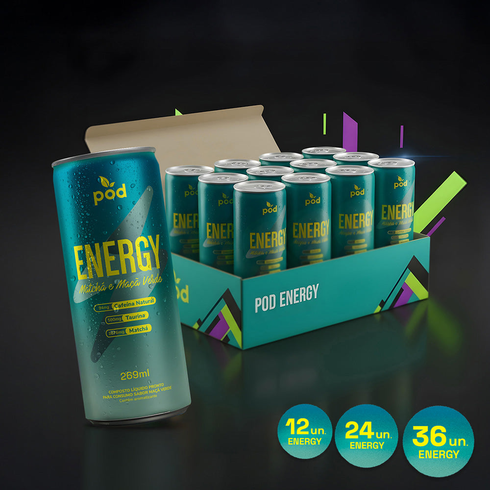 Kit ENERGY Smart Drink Pod 269ml Sem Açúcar 100% Natural