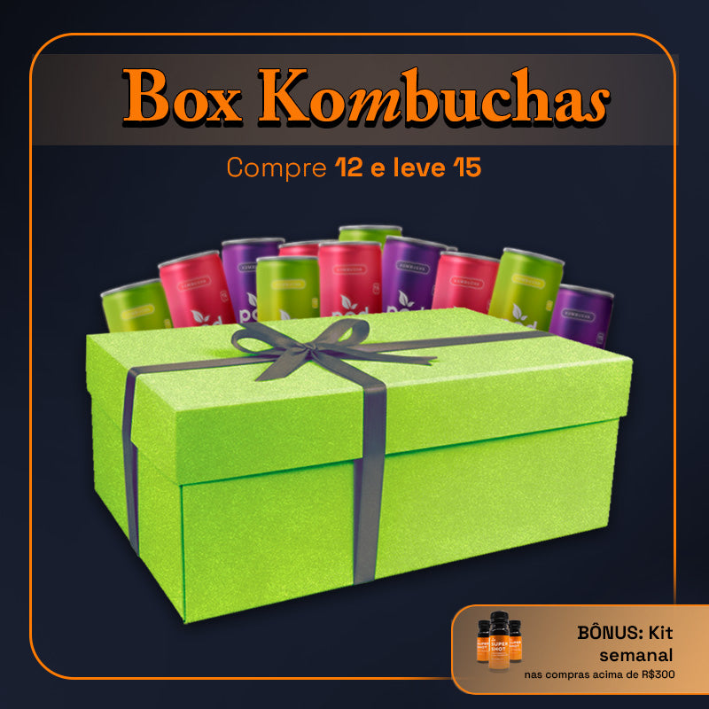 Box Kombuchas: Compre 12 Leve 15