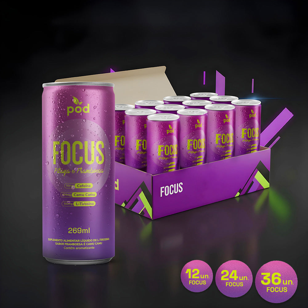 Kit FOCUS Smart Drink Pod 269ml Foco Energia Concentração
