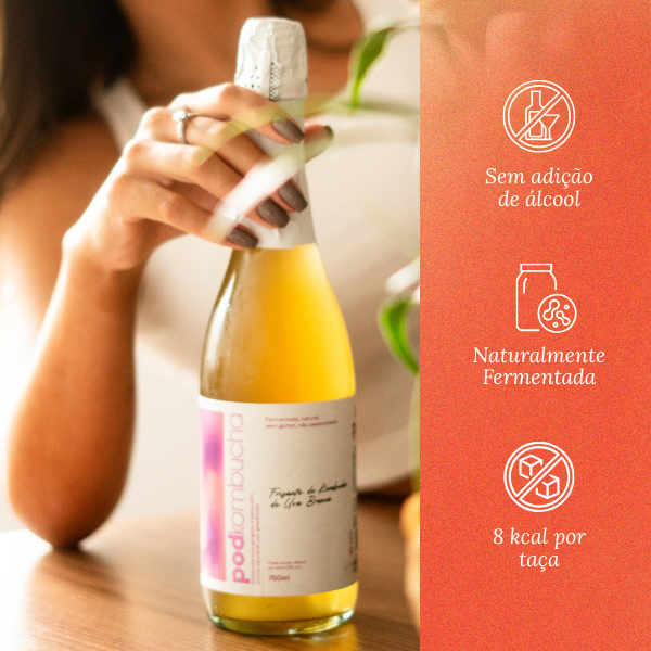 Espumantes de Kombucha da Pod