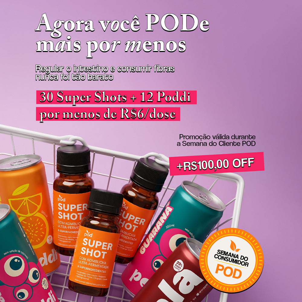 Ritual Intestino 30 dias | 30 Super Shots - 12 Poddi